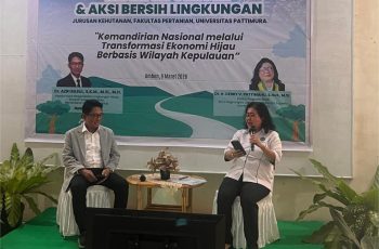 Jurusan Kehutanan Fakultas Pertanian Unpatti Gelar Kuliah Umum dan Aksi Bersih Lingkungan