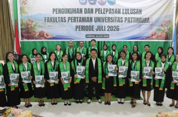 PENGUKUHAN DAN PELEPASAN LULUSAN FAKULTAS PERTANIAN UNIVERSITAS PATTIMURA PERIODE JULI 2026